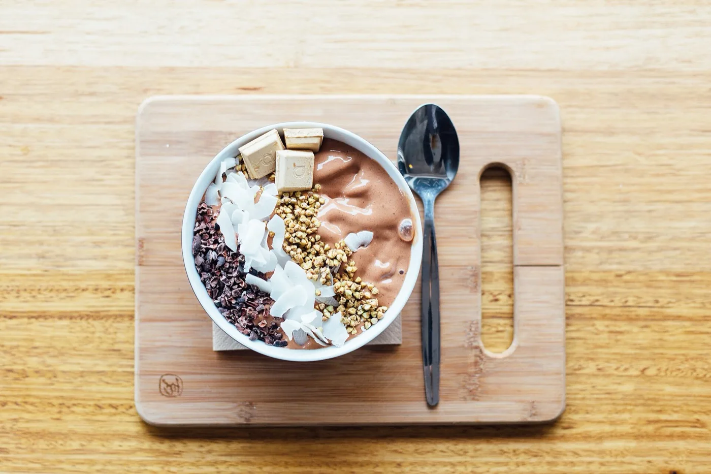 A protein-rich smoothie bowl: an easy, nutritious soft food during recovery after facial surgery