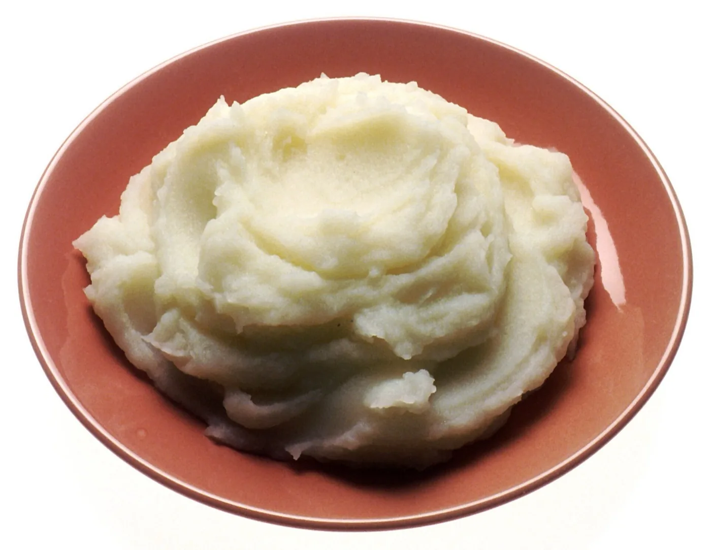 A bowl of smooth mashed potato, a fork-mashable Stage 2 soft food